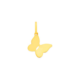 9ct-3D-Butterfly-Offset-Charm on sale
