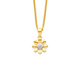 9ct-Diamond-Daisy-Pendant on sale
