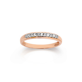 9ct-Rose-Gold-Diamond-Band on sale