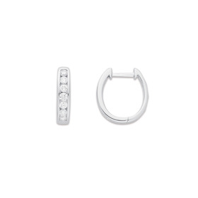 10ct-White-Gold-Element-Lab-Grown-Diamond-Huggies on sale