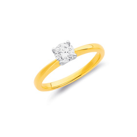 14ct-Element-Lab-Grown-Diamond-Solitaire-Ring on sale