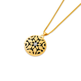 9ct-Filgree-Cutout-Milgrain-Locket-Pendant on sale
