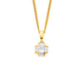 9ct+Cubic+Zirconia+Pendant