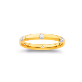 9ct-Cubic-Zirconia-Shot-Set-Band-Ring-Size-O on sale
