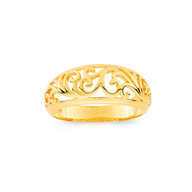 9ct-Filigree-Dome-Ring on sale