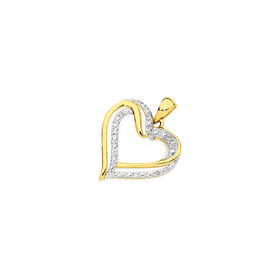 9ct-Gold-Diamond-Open-Heart-Pendant on sale