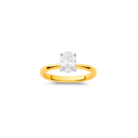 14ct-Alora-Lab-Grown-Diamond-1ct-Oval-Soliatre-Ring on sale