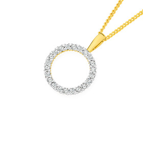 Alora-10ct-Lab-Grown-Diamond-Circle-Pendant on sale