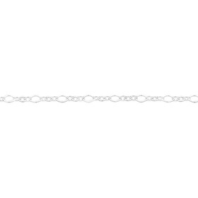 Sterling-Silver-25cm-Fancy-Figaro-11-Anklet on sale