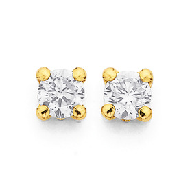 9ct-3mm-Cubic-Zirconia-Stud-Earrings on sale