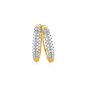 9ct-Gold-Diamond-Pave-Huggie-Earrings on sale