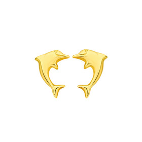 9ct-Dolphin-Stud-Earrings on sale