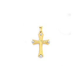 9ct-Two-Tone-Celtic-Cross-Pendant on sale