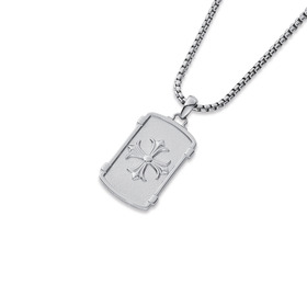 Chisel+Stainless+Steel+Cross+Dogtag+Gents+Pendant+with+Chain