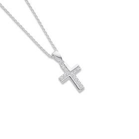 Sterling-Silver-14mm-Cross-Pendant on sale