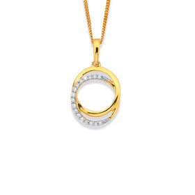 9ct-Diamond-Circle-Pendant on sale