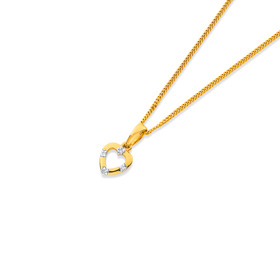 9ct-Diamond-Heart-Pendant on sale