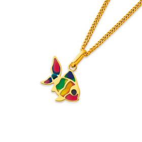 9ct-Enamel-Fish-Charm on sale
