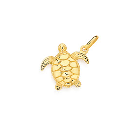 9ct-Gold-Sea-Turtle-Charm on sale