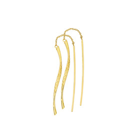 9ct-Diamond-Cut-Twist-Bar-Thread-Through-Earrings on sale