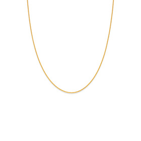 9ct+45cm+Solid+Trace+Chain