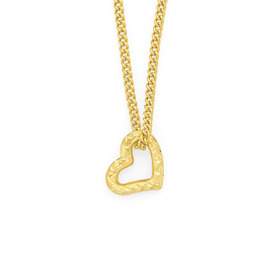 9ct-Gold-8mm-Floating-Heart-Pendant on sale