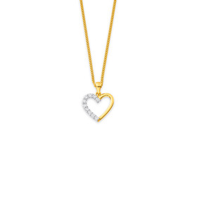 10ct-Gold-TDW25ct-Element-Lab-Diamond-Heart-Pendant on sale