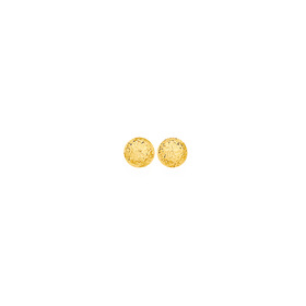 9ct-4mm-Diamond-cut-Ball-Stud-Earrings on sale