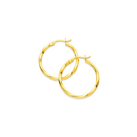 9ct-Twist-Hoops on sale