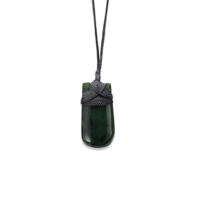 Small-Greenstone-Rounded-Drop-Pendant on sale
