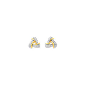 9ct-Triangle-Diamond-Earrings on sale