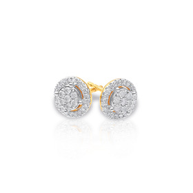 9ct-Diamond-Studs-TDW25ct on sale