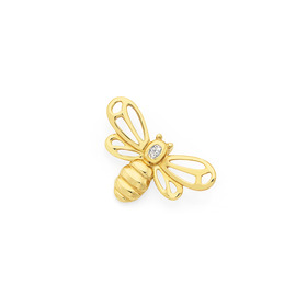 9ct-Diamond-Bee-Pendant on sale