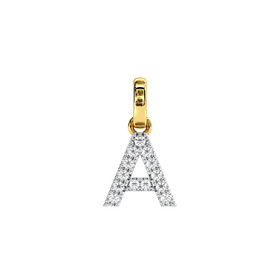 9ct-Diamond-Initial-A-Block-Pendant on sale