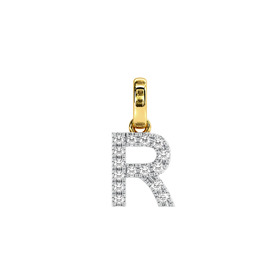 9ct-Diamond-Initial-R-Block-Pendant on sale