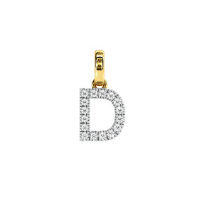 9ct%2C+Diamond+Initial+Pendant+Letter+D