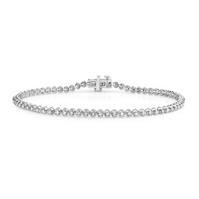 9ct-White-Gold-Diamond-Fine-Tennis-Bracelet on sale