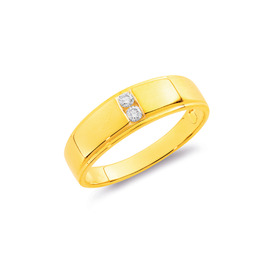 9ct-Diamond-Gents-Ring on sale