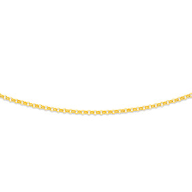 9ct+45cm+Solid+Round+Belcher+Chain
