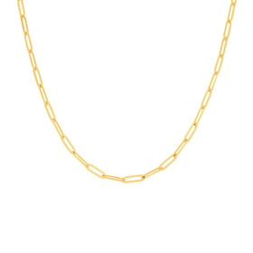 9ct-45cm-Solid-Flat-Paperclip-Chain on sale