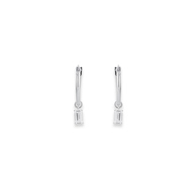 Sterling-Silver-Cubic-Zirconia-Hoops on sale