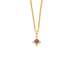 9ct+Amethyst+Pendant