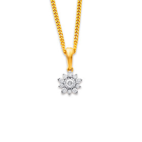 9ct-Diamond-Star-Pendant on sale