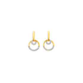 9ct-Diamond-Circle-Earrings on sale