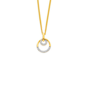 9ct-Diamond-Circle-Pendant on sale