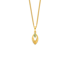 9ct-Peridot-Sunray-Pendant on sale