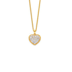 10ct-Element-Lab-Diamond-Heart-Pendant on sale