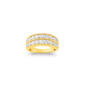 10ct-Element-Lab-Diamond-2-Row-Ring on sale