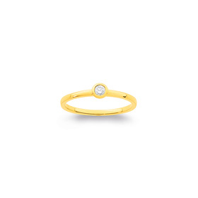 10ct-Element-Lab-Diamond-Round-Rubover-Band on sale