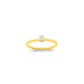 10ct-Element-Lab-Diamond-Emerald-Rubover-Band on sale